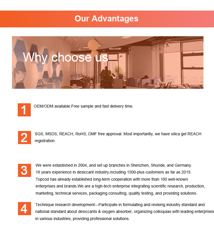 D&eacute;shydratants au gel de silice