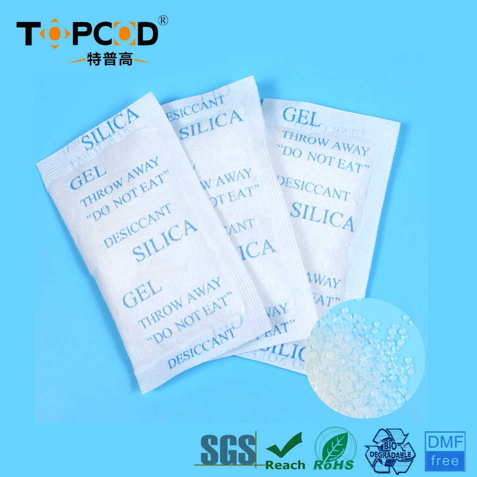 Perle de gel de silice blanche de qualité industrielle, 1 g, 1-3/2-4/3-5 mm, pour le contrôle de l'humidité