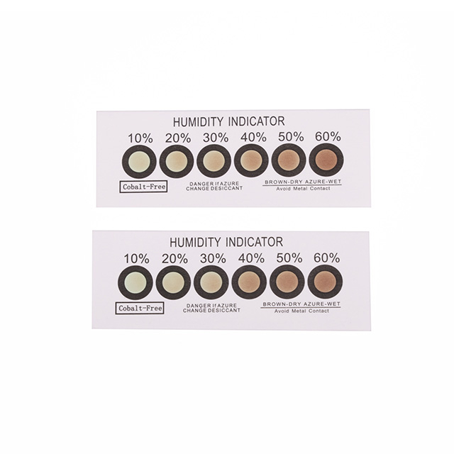 Carte d'indicateur d'humidité environnementale sans cobalt, marron à vert